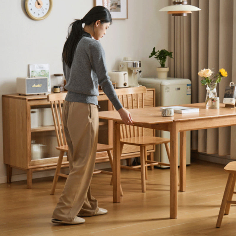 Adair Rubberwood Foldable Dining Table 80cm, with or without Chairs – view 2