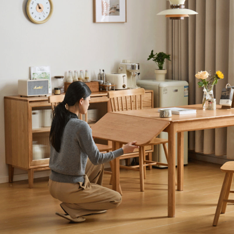 Adair Rubberwood Foldable Dining Table 80cm, with or without Chairs – view 3