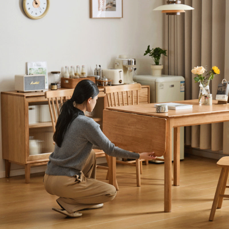 Adair Rubberwood Foldable Dining Table 80cm, with or without Chairs – view 4