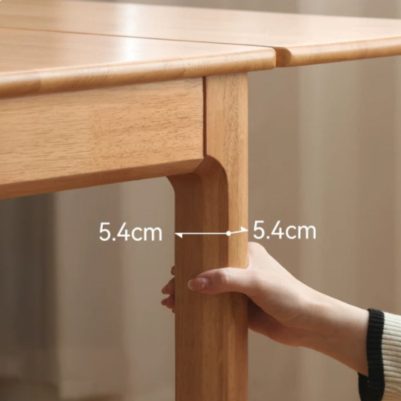 Adair Rubberwood Foldable Dining Table 80cm, with or without Chairs – view 8