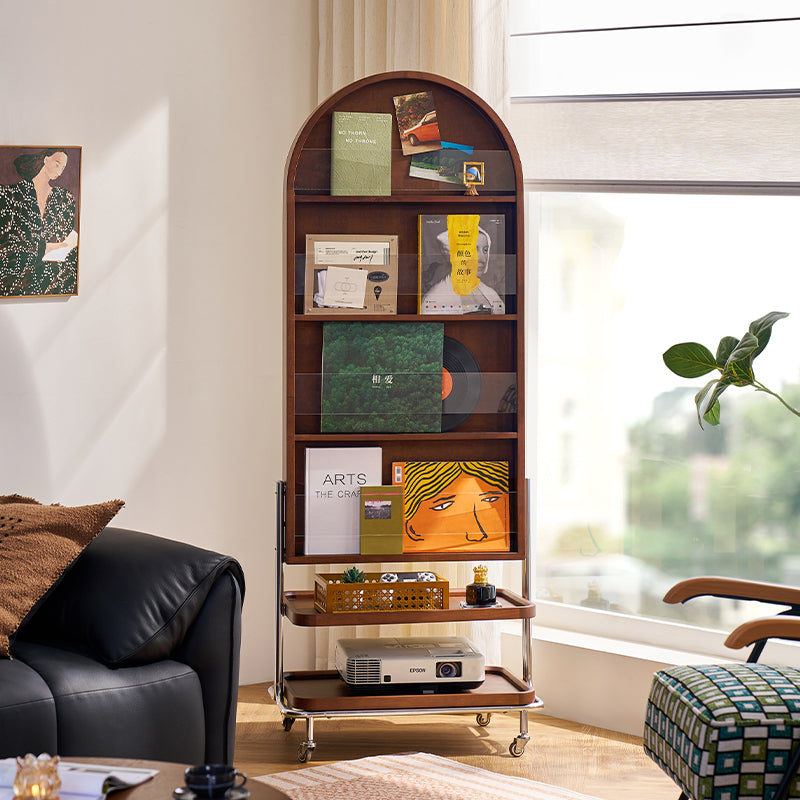 Tabitha Rubberwood Freestanding Double-Sided Full-Length Mirror with Storage Cabinet – view 2