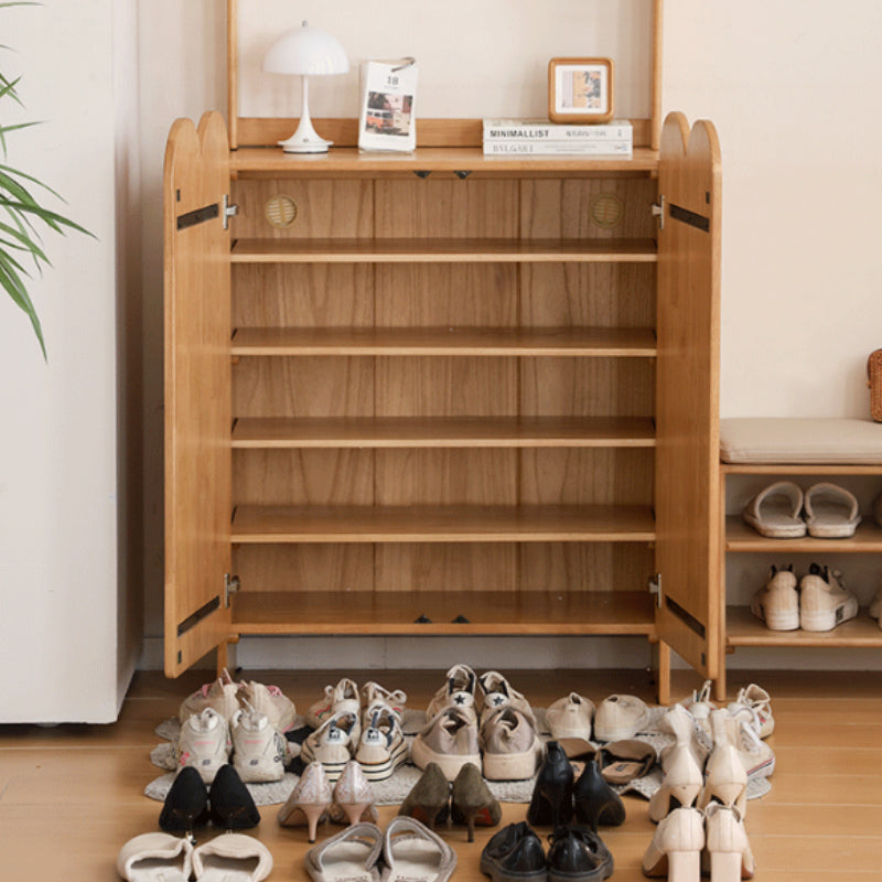 Zaria Rubberwood Shoe Cabinet 80cm – view 9