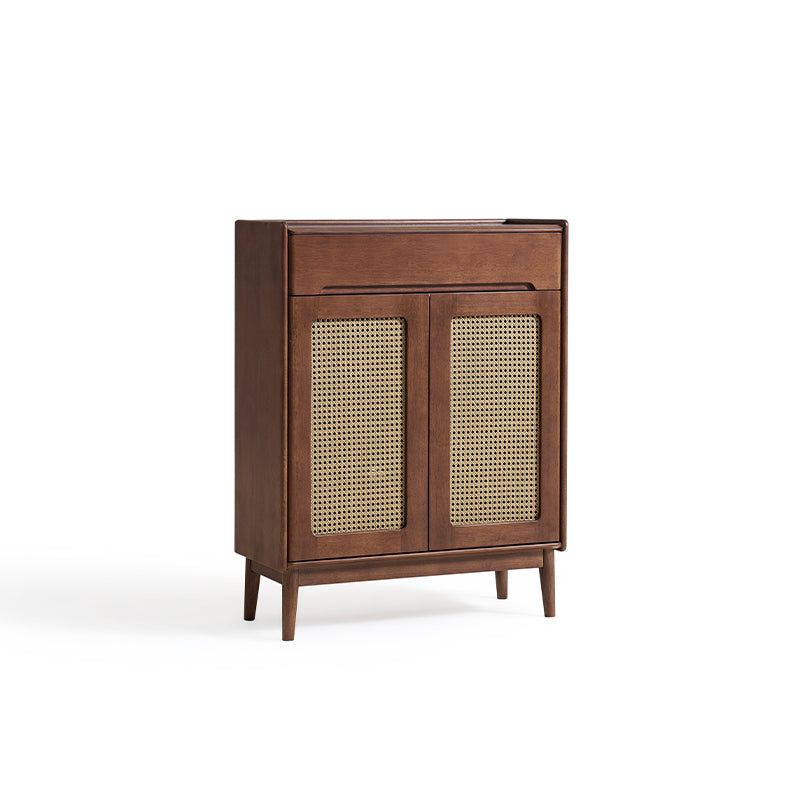 Ignatius Rubberwood Shoe Cabinet with Rattan Doors, 2-Door 3-Door 4-Door – view 33