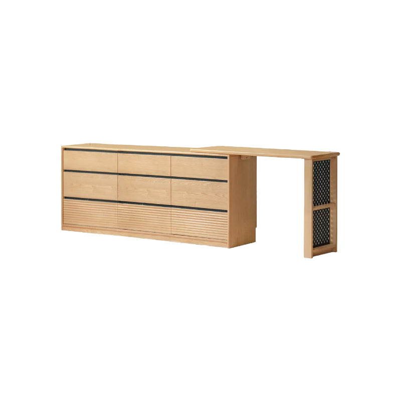 Shaina Solid Ash Dressing Table with 6 or 9 Drawers – A 9-drawer, view 21