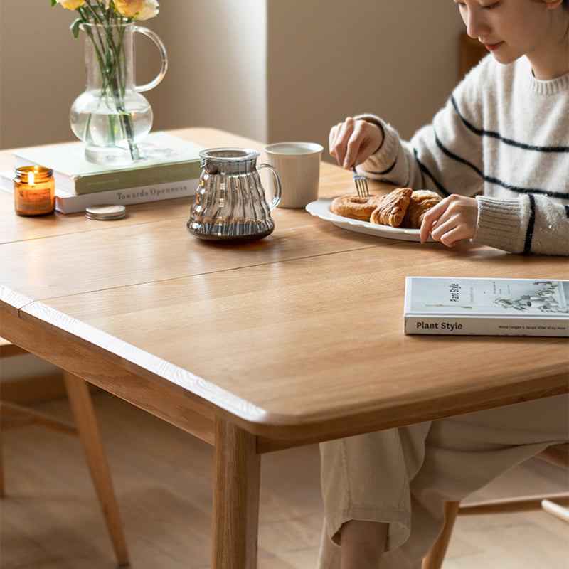 Sloan Solid American Oak Extendable Dining Table 120cm 140cm – view 11