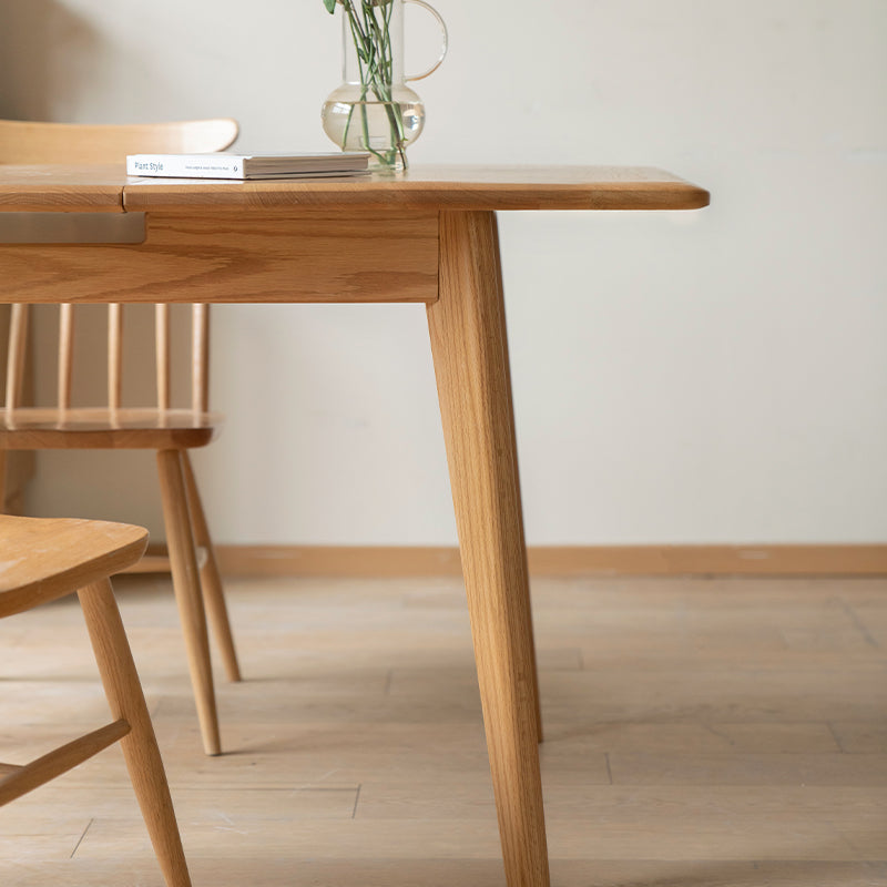 Sloan Solid American Oak Extendable Dining Table 120cm 140cm – view 13