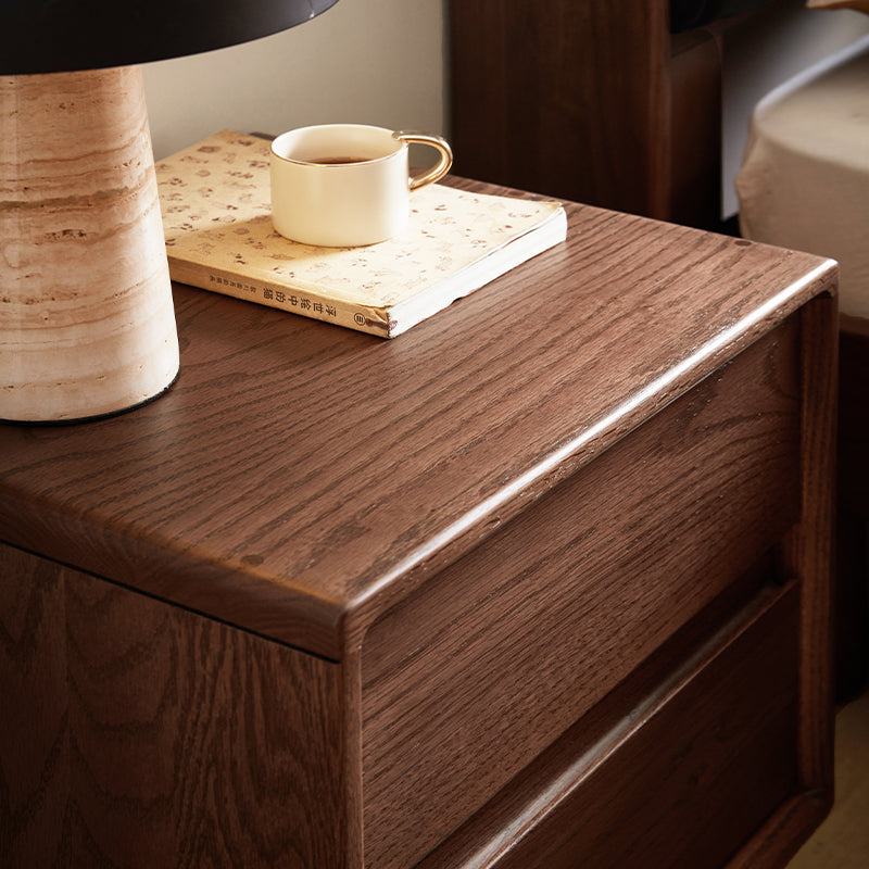 Harmony Solid American Oak Bedside Table – view 8