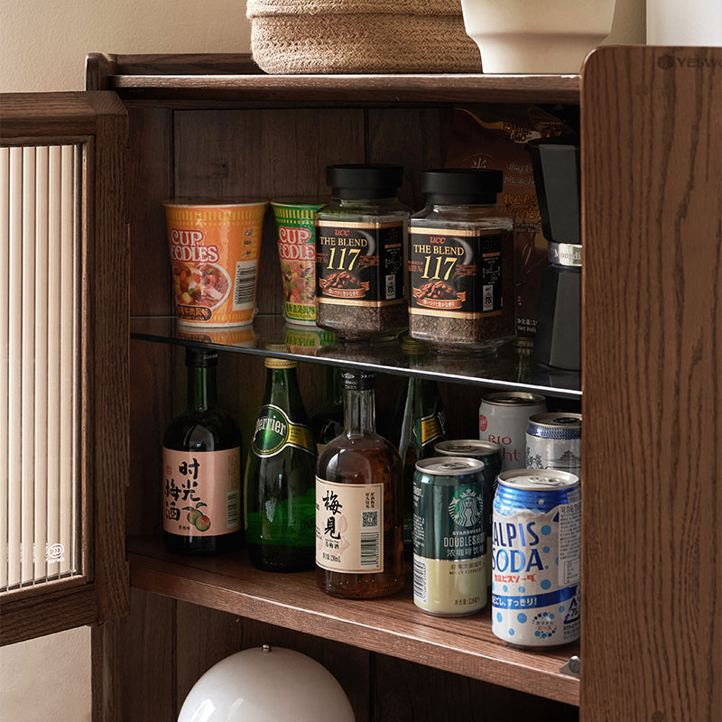 Wayne Solid American Oak Corner Shelf 70cm – view 15