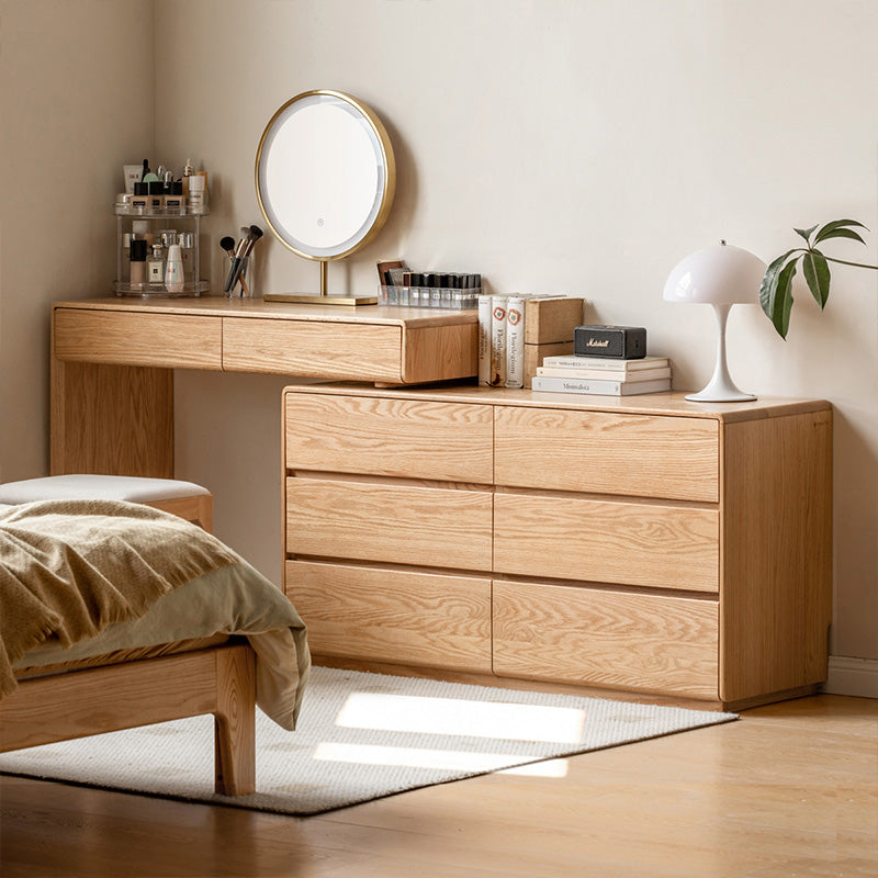 Alyjah Solid American Oak Dressing Table