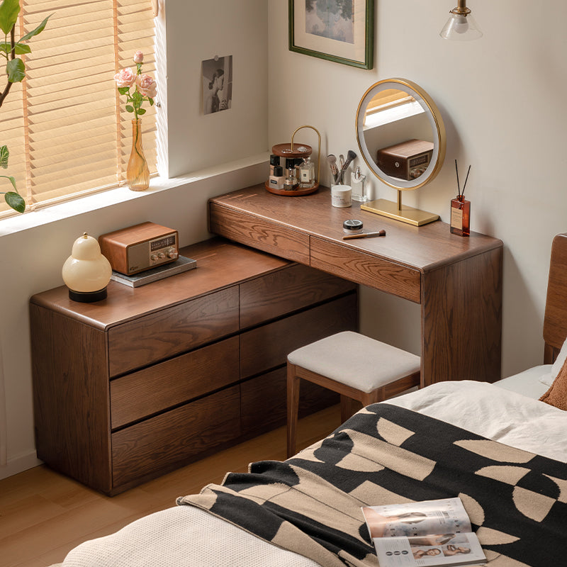 Alyjah Solid American Oak Dressing Table – view 24