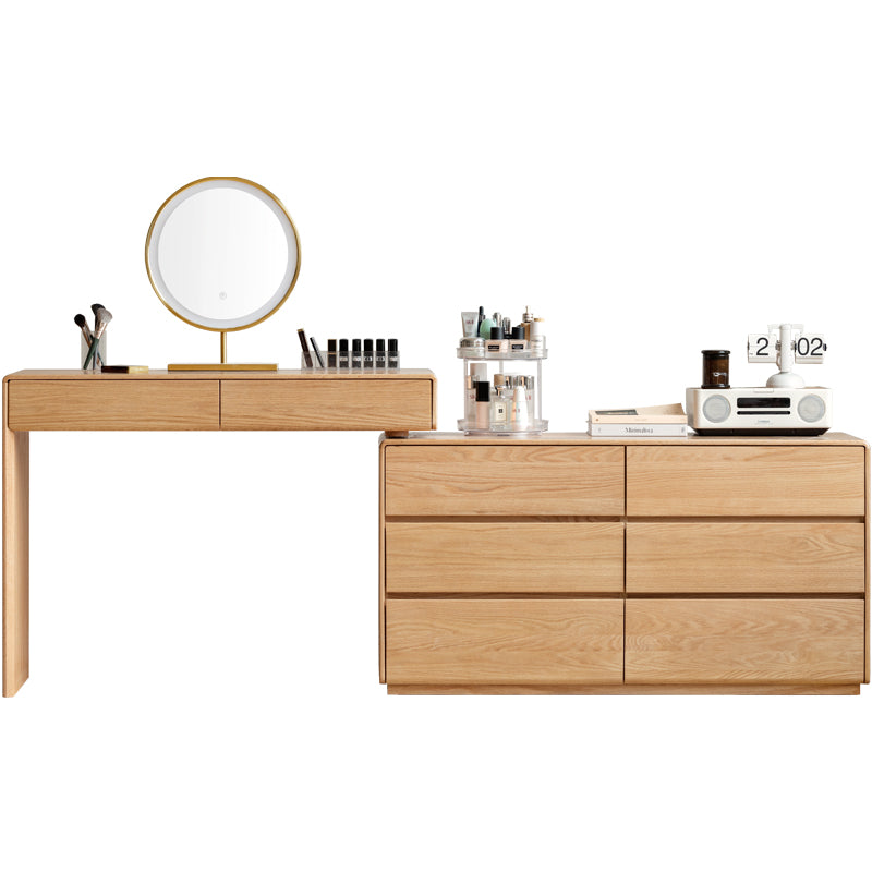 Alyjah Solid American Oak Dressing Table – view 3