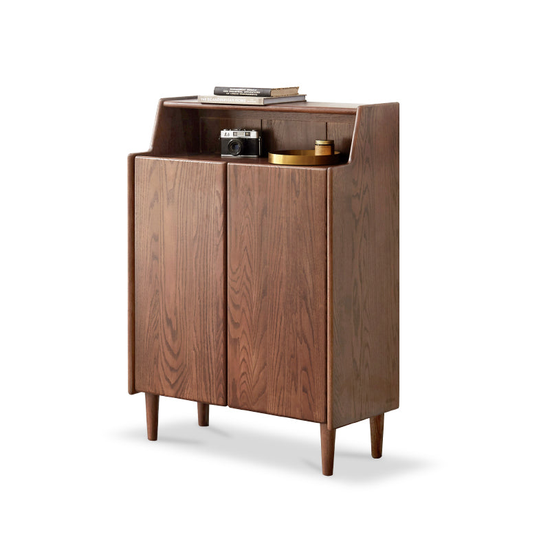 Solid American Oak 2-Door Shoe Cabinet 65cm 80cm – 80cm, view 3