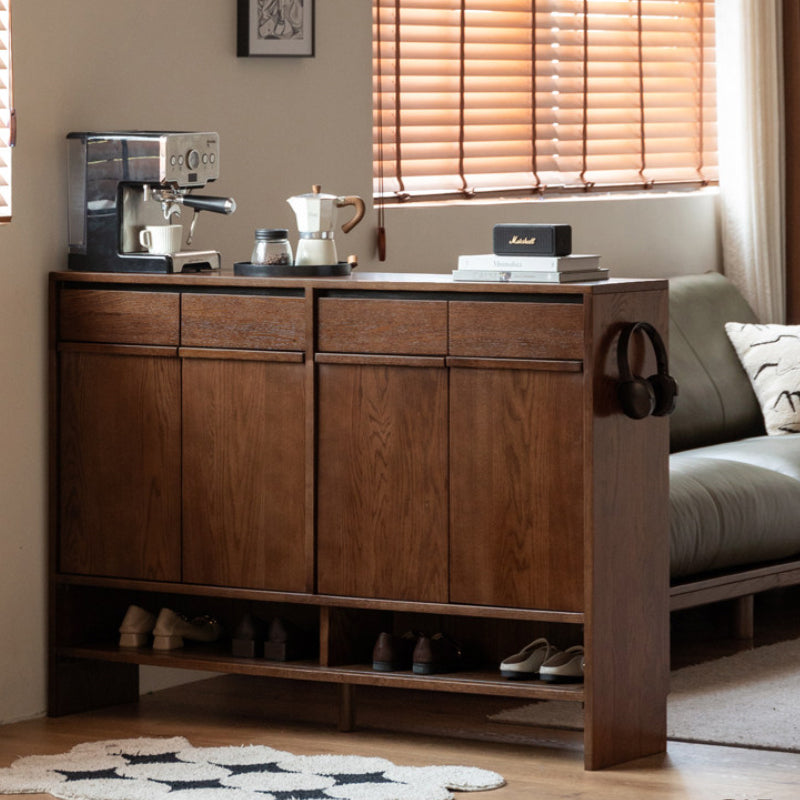 Imogen Shoe Cabinet in Solid American Oak with Pinewood, 80cm 110cm 140cm – view 10
