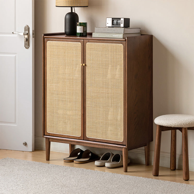 Pablo Solid American Oak Shoe Cabinet 65cm 80cm 115cm