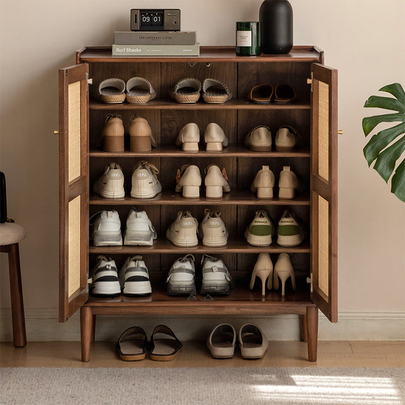 Pablo Solid American Oak Shoe Cabinet 65cm 80cm 115cm – view 2