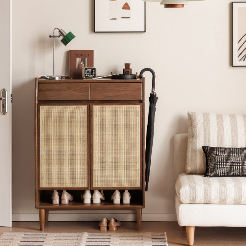 Pascal Solid American Oak Shoe Cabinet 82cm 115cm – view 11