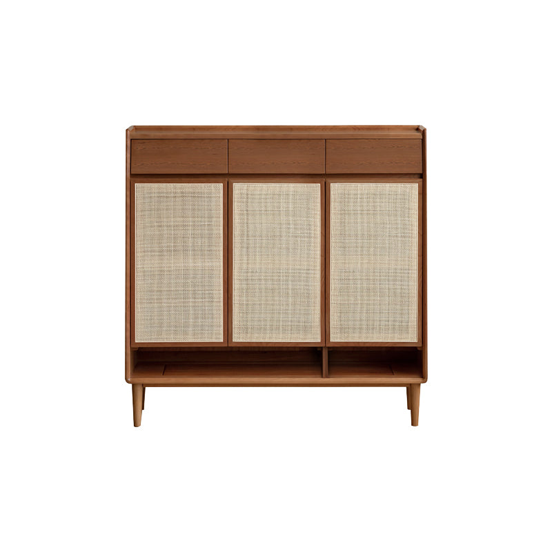 Pascal Solid American Oak Shoe Cabinet 82cm 115cm – Walnut 115cm, view 18