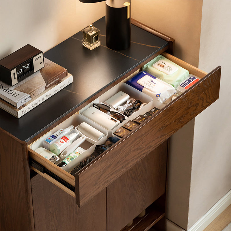Patsy Solid American Oak Shoe Cabinet 85cm – view 7