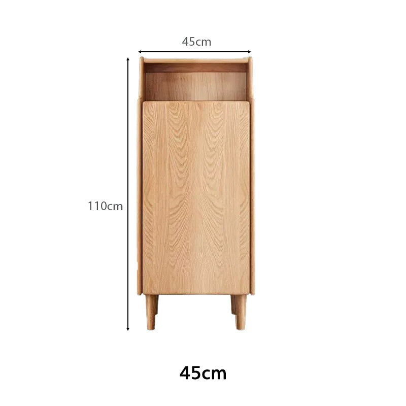 Savannah Solid American Oak Shoe Cabinet 45cm 65cm – view 11