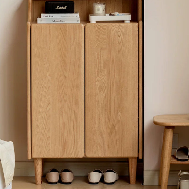 Savannah Solid American Oak Shoe Cabinet 45cm 65cm – view 3