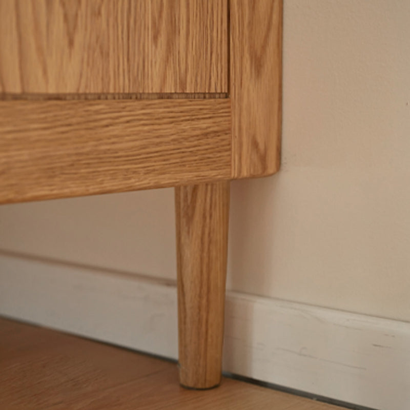 Ursula Solid American Oak 2-Door 3-Door Shoe Cabinet 75cm 110cm – view 7