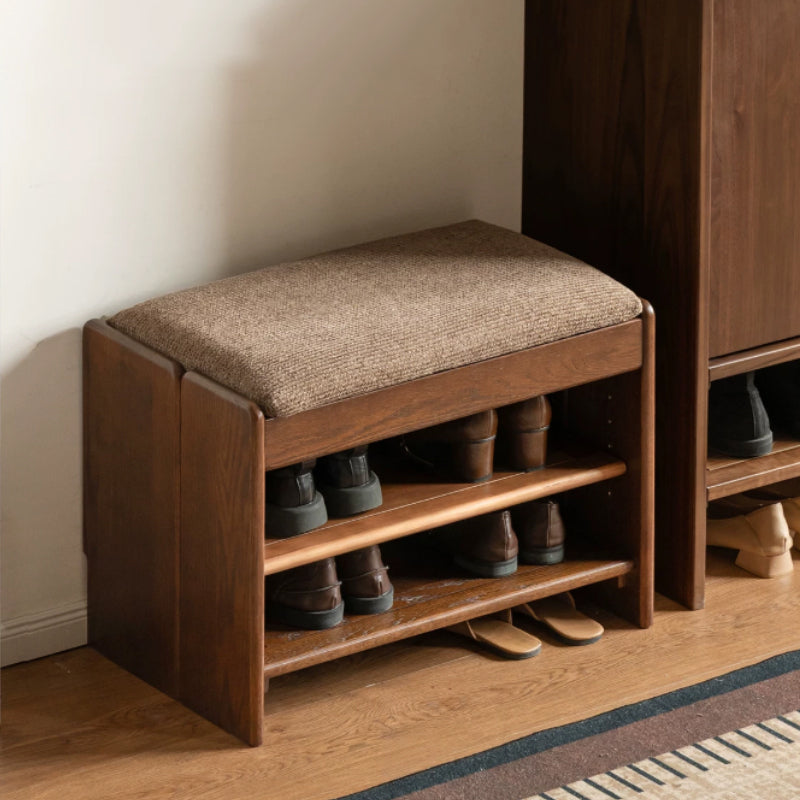 Willa Solid American Oak Shoe Cabinet 60cm 80cm