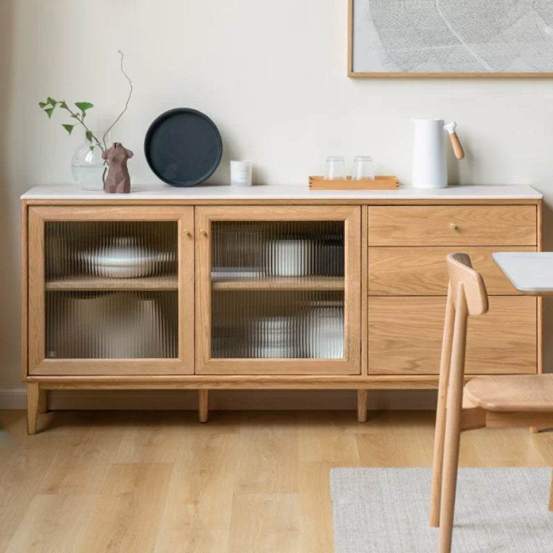 Peregrine Solid American Oak Sideboard 125cm 150cm 180cm, With or Without Ceramic