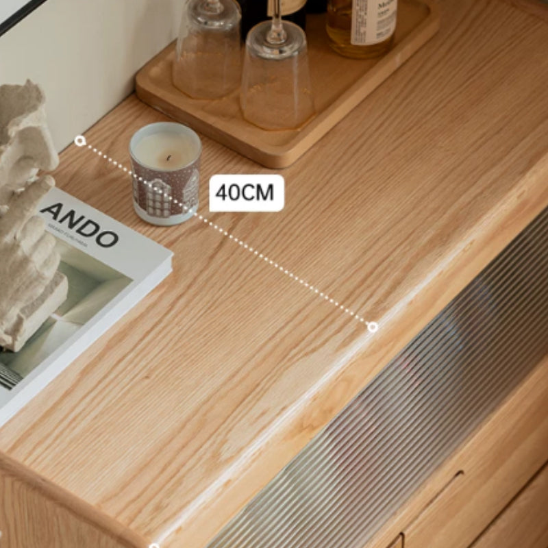 Samira Solid American Oak Sideboard 85cm – view 4