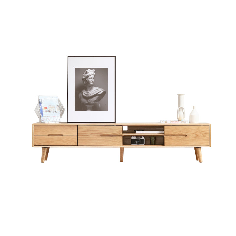 Daubs Solid American Oak Sliding-Door TV Unit 150cm 180cm – view 5