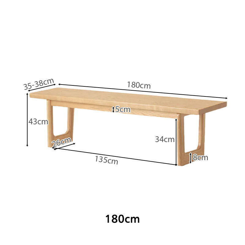 Verity Solid Ash Dining Bench 140cm 160cm 180cm 200cm – view 15