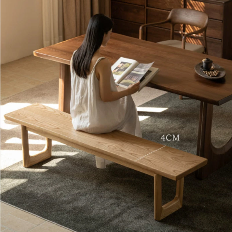 Verity Solid Ash Dining Bench 140cm 160cm 180cm 200cm – view 3