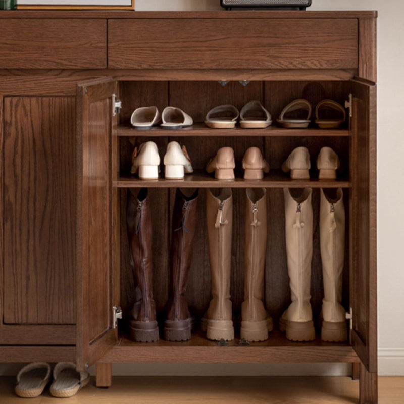 Archer Solid Ash Shoe Cabinet 150cm – view 4