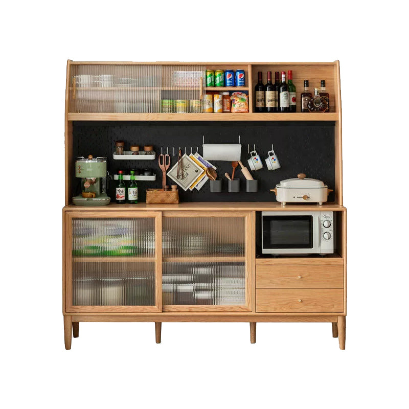 Keedy Solid Ash Sideboard Glass Display Cupboard 180cm – view 7