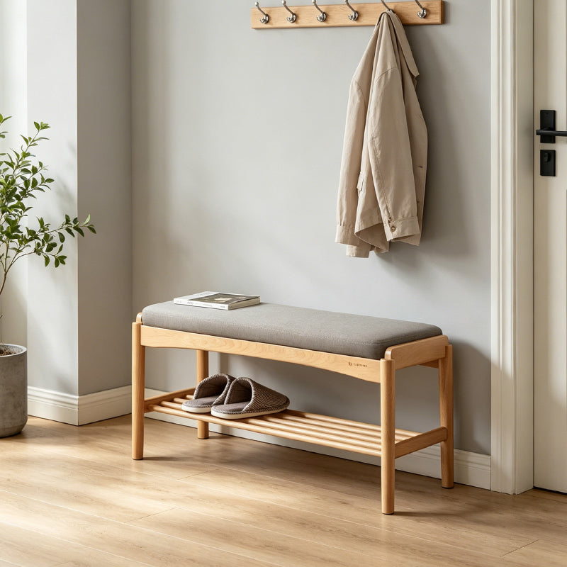 Rosalind Solid Beech Shoe Cabinet 80cm 100cm