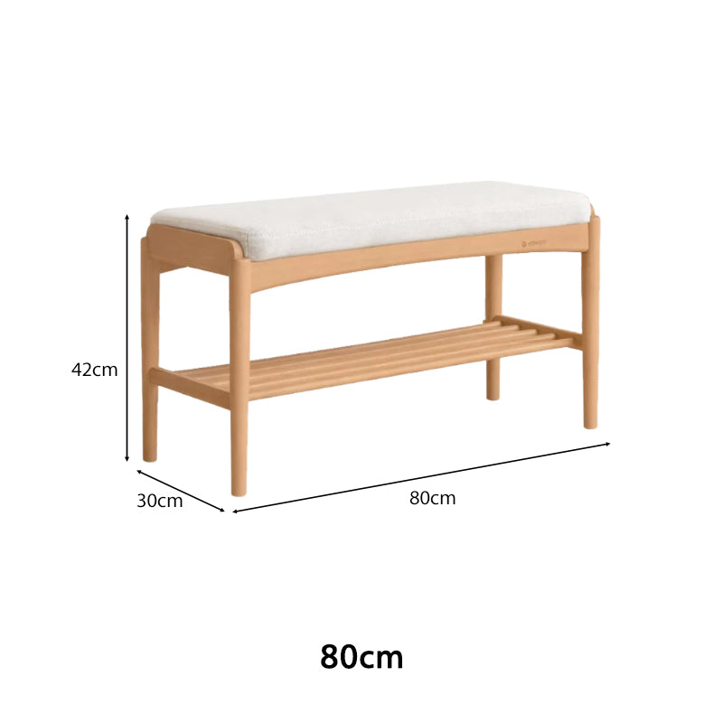 Rosalind Solid Beech Shoe Cabinet 80cm 100cm – view 11