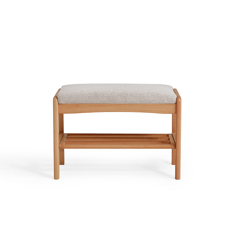 Sylvie Solid Beech Shoe Cabinet Shoe-Changing Stool – view 11