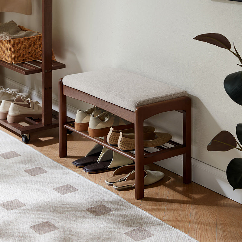 Sylvie Solid Beech Shoe Cabinet Shoe-Changing Stool – view 16