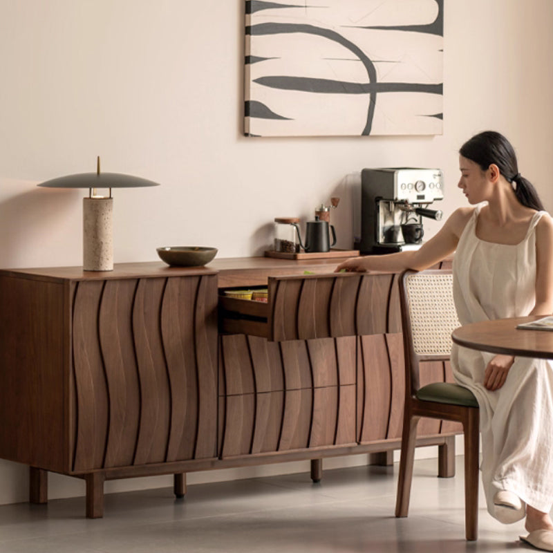 Barrett Solid Black Walnut Multi-Drawer Sideboard 1.5m 1.8m – view 2