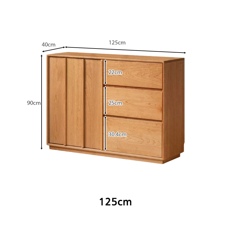 Yates Solid Cherry Multi-Drawer Sideboard 125cm 150cm 180cm – view 6