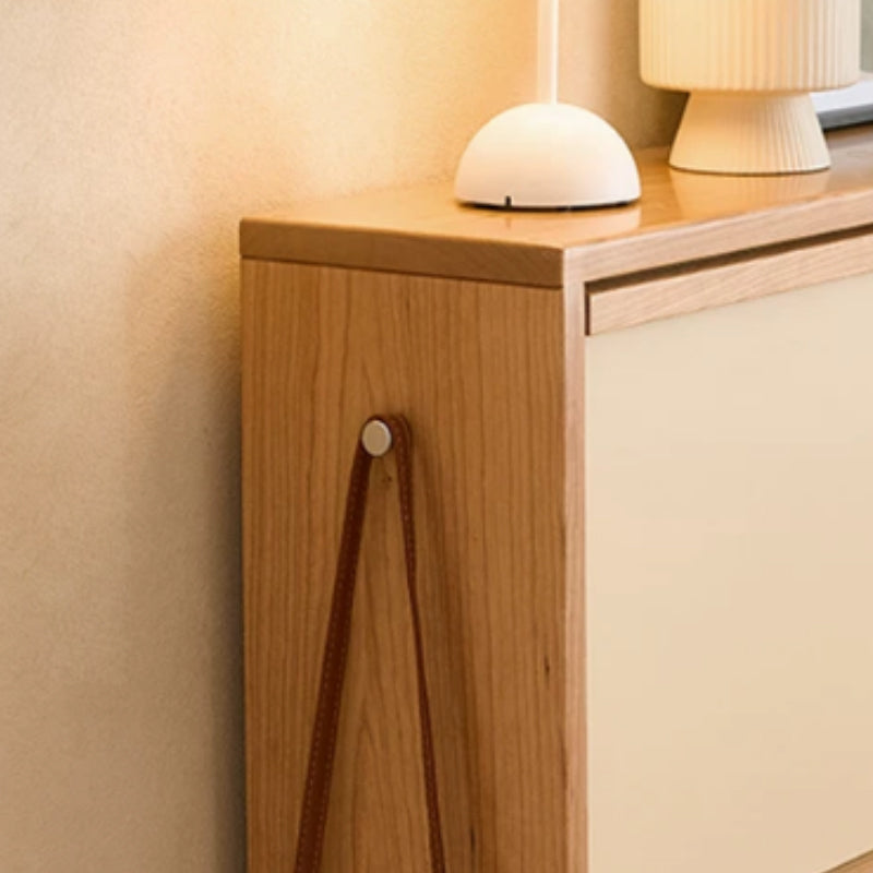 Vincenza Solid Cherry Ultra-Thin Shoe Cabinet 65cm 120cm – view 8
