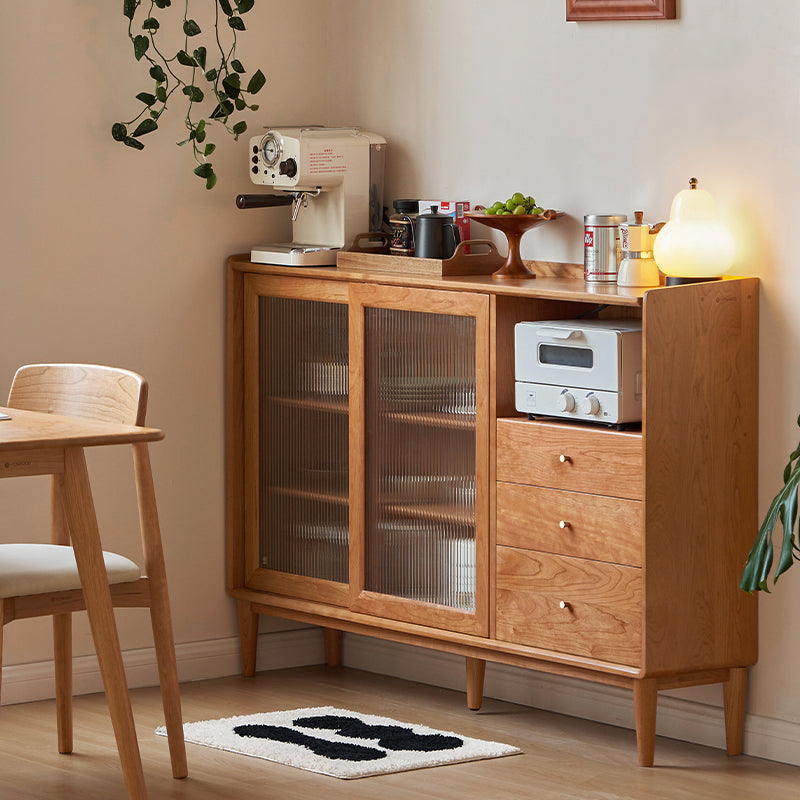 Sigrid Solid Cherry Ultra-Thin Sideboard 120cm 150cm – view 2