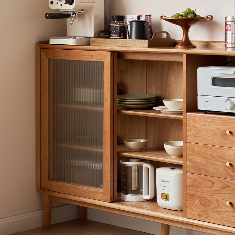 Sigrid Solid Cherry Ultra-Thin Sideboard 120cm 150cm – view 9
