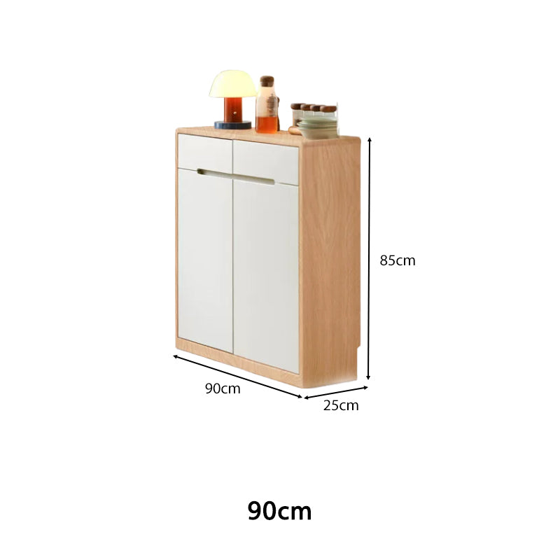 Ronan Solid American Oak and Liriodendron Ultra-Thin Sideboard 90cm 120cm 150cm – view 14