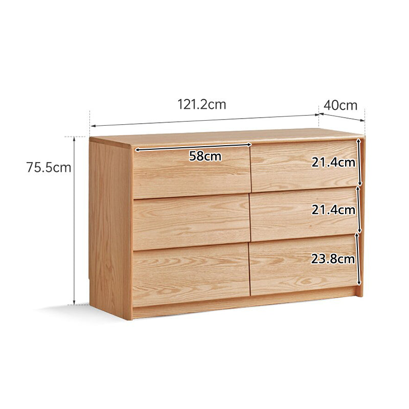 Shirley Solid Oak Chest of Drawers 5-Tier / 6-Tier – view 7