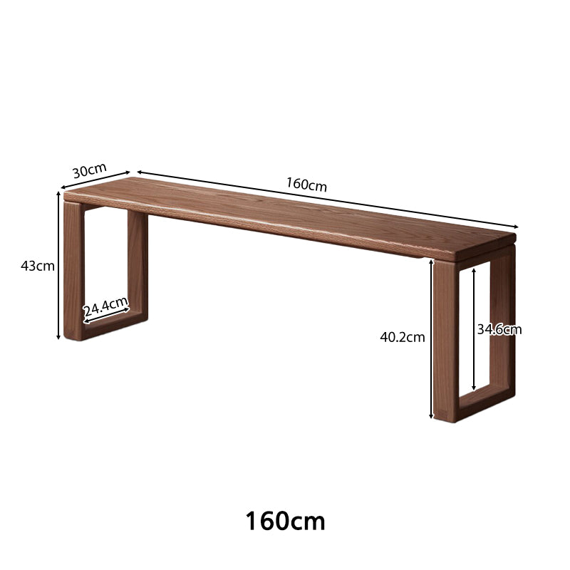 Bartholomew Solid American Oak Dining Bench 120cm / 140cm / 160cm – view 7