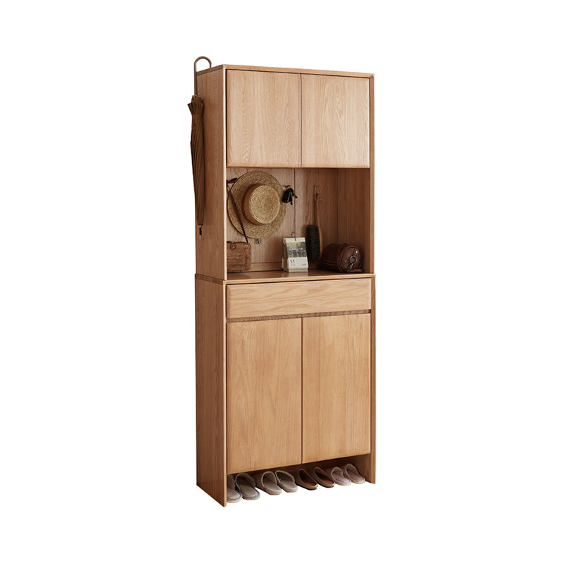 Connor Solid Oak Shoe Cabinet 80cm – view 5