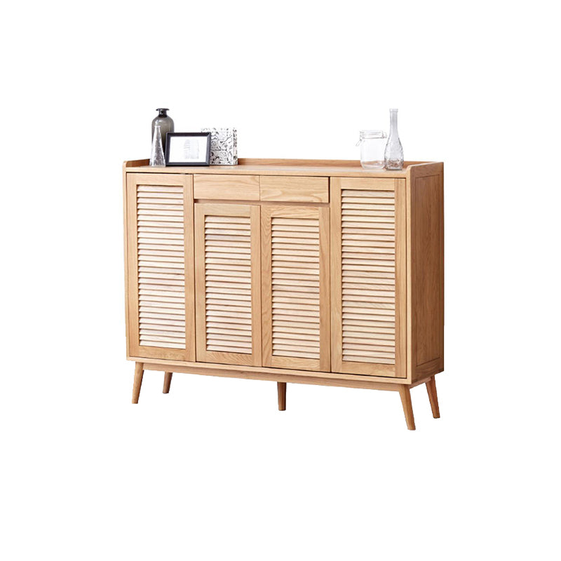 Faith Solid Oak Shoe Cabinet 140cm – view 8