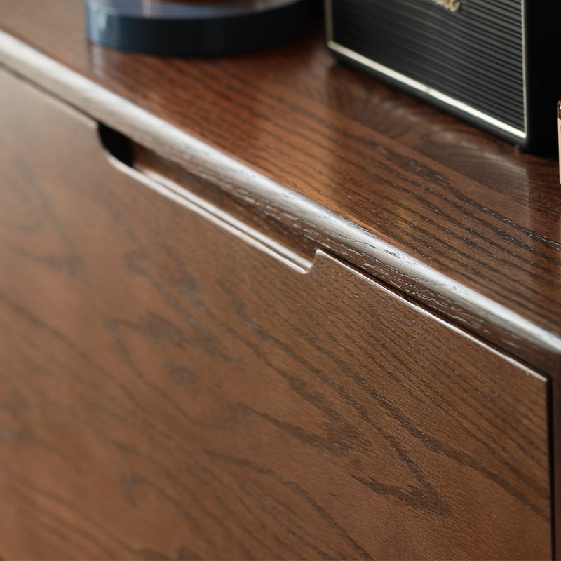 Donald Solid Oak Ultra-Thin Shoe Cabinet 85cm – view 3