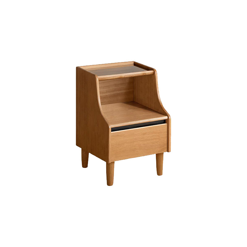 Keith Solid Rubberwood Bedside Table – view 6