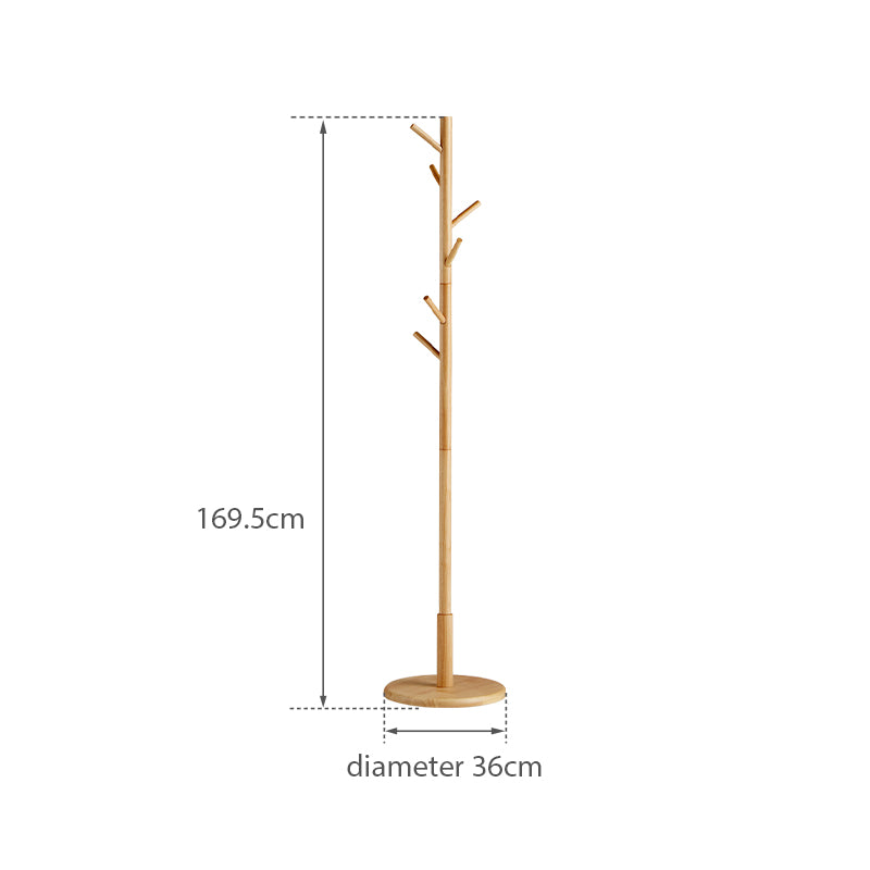 Norbert Solid Rubberwood Coat Rack 36cm – view 12
